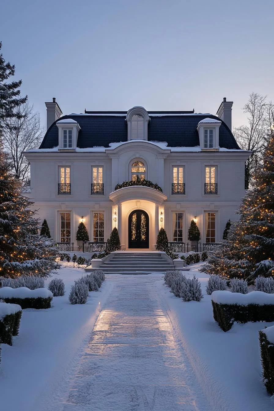34 Winter House Exteriors Full of Seasonal Charm