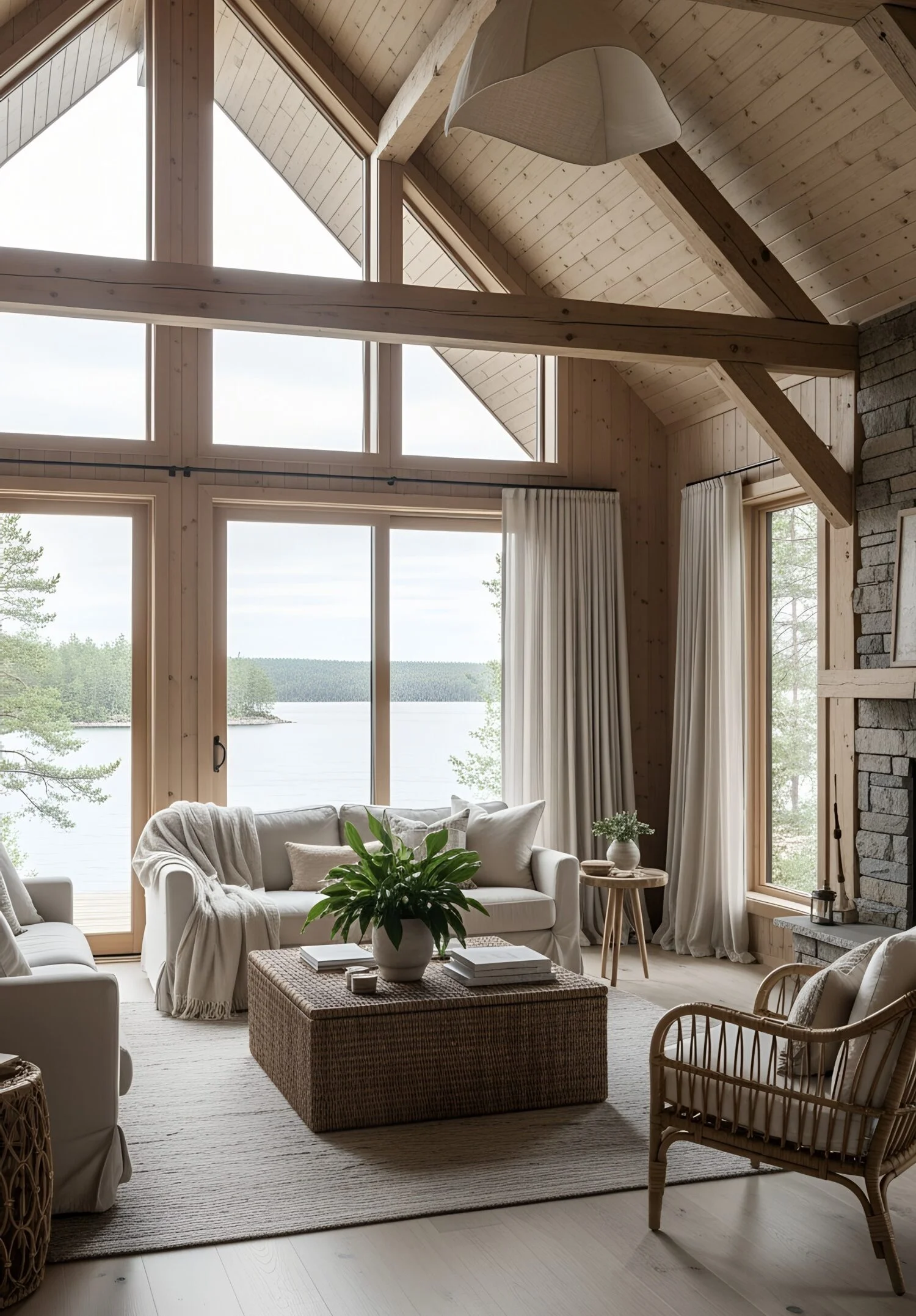 18 Lake House Interiors Full of Modern Charm