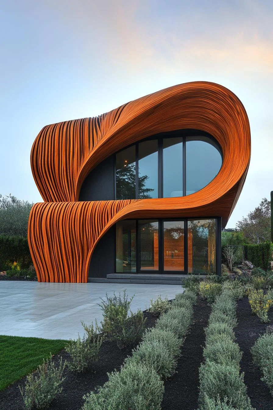 85 Wood Facade Houses With Rustic-Modern Style