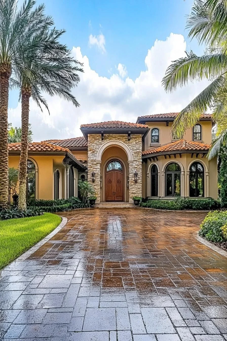 86 Tuscan House Exteriors with a Modern Twist